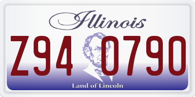 IL license plate Z940790