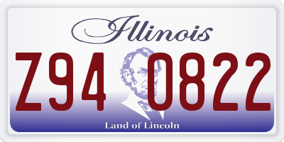 IL license plate Z940822