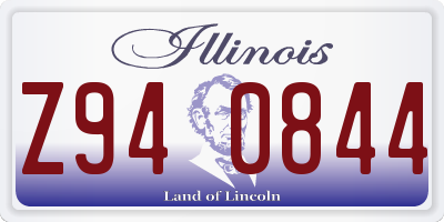 IL license plate Z940844