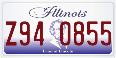 IL license plate Z940855