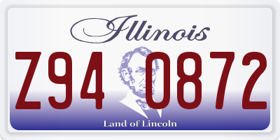 IL license plate Z940872