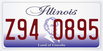 IL license plate Z940895