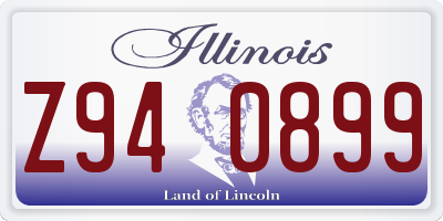 IL license plate Z940899
