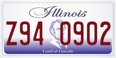 IL license plate Z940902
