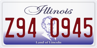 IL license plate Z940945