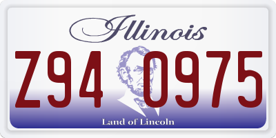 IL license plate Z940975