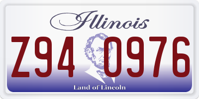 IL license plate Z940976
