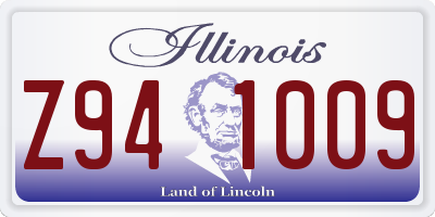 IL license plate Z941009