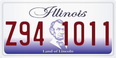 IL license plate Z941011