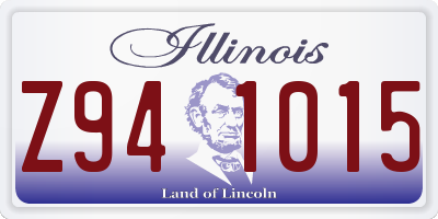 IL license plate Z941015