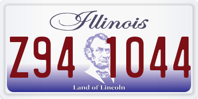 IL license plate Z941044