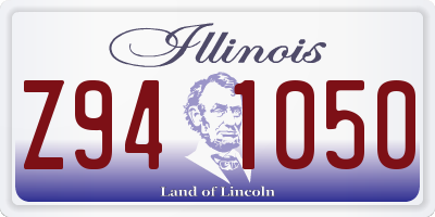 IL license plate Z941050