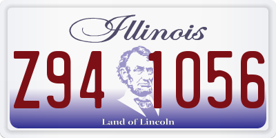 IL license plate Z941056