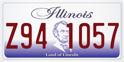 IL license plate Z941057