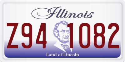 IL license plate Z941082