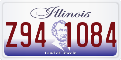 IL license plate Z941084