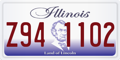 IL license plate Z941102