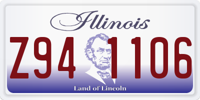 IL license plate Z941106