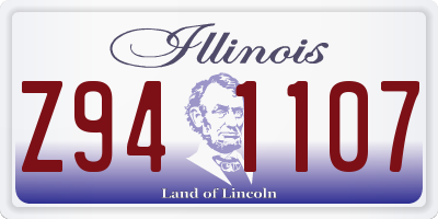 IL license plate Z941107