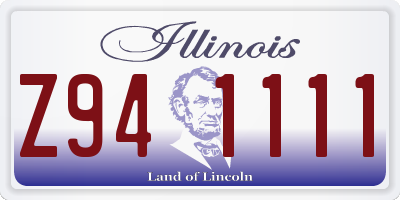 IL license plate Z941111
