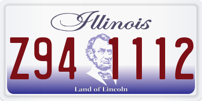 IL license plate Z941112