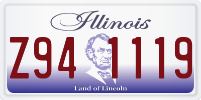 IL license plate Z941119