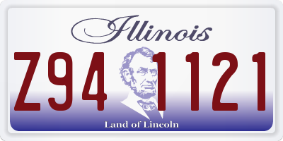 IL license plate Z941121