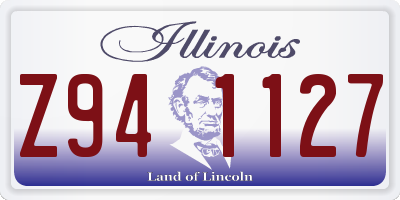 IL license plate Z941127