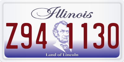 IL license plate Z941130