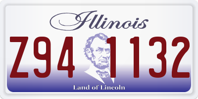 IL license plate Z941132