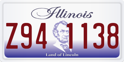 IL license plate Z941138