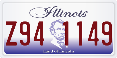 IL license plate Z941149