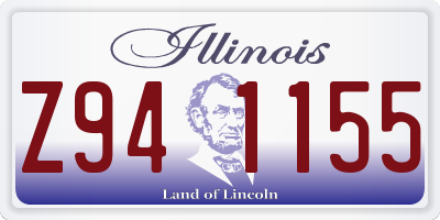 IL license plate Z941155