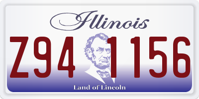 IL license plate Z941156