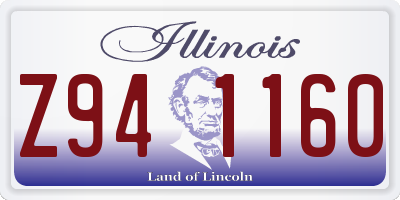 IL license plate Z941160