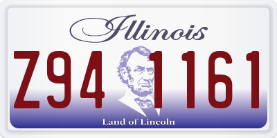 IL license plate Z941161
