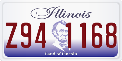 IL license plate Z941168