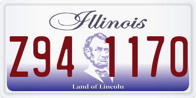 IL license plate Z941170