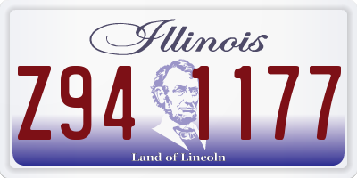 IL license plate Z941177