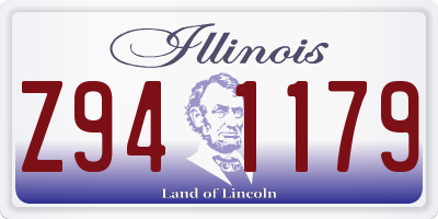 IL license plate Z941179