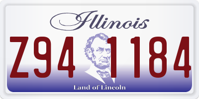 IL license plate Z941184