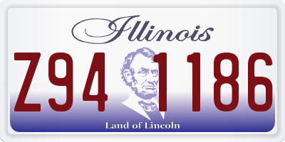 IL license plate Z941186
