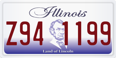 IL license plate Z941199