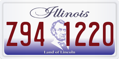 IL license plate Z941220