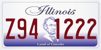 IL license plate Z941222