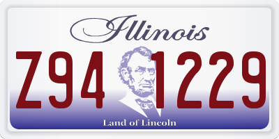 IL license plate Z941229