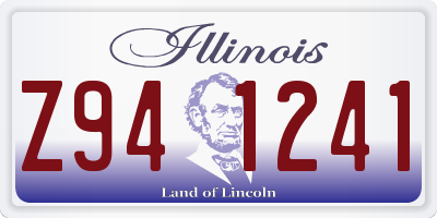 IL license plate Z941241