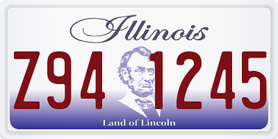 IL license plate Z941245