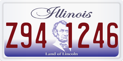 IL license plate Z941246
