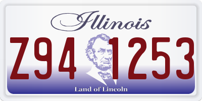 IL license plate Z941253